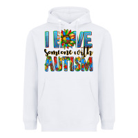 White ı love someone with autism Heavyweight Hoodie - AdoDesignShop