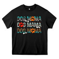 Black dog mama dog mama dog mama Heavy Core Tee - texasbilliewilder