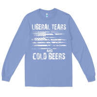 Colony Blue liberal tears and cold beers   funny political t shirt Long Sleeve Tee - maiPhamDesign