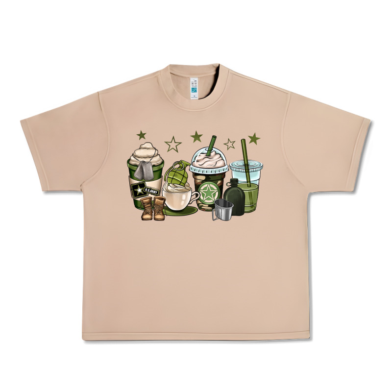 Us Army Coffee Cups Urban Heavy Tee by OliviaCreatesArt | Teevron