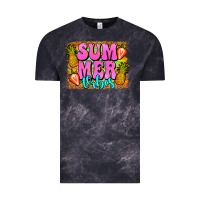 Cloud Black summer vibes leopard background Vintage Tee - Jasminsmagicworld