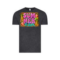 Vintage Black summer vibes leopard background Vintage Tee - Jasminsmagicworld