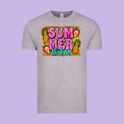 Summer Vibes Leopard Background Vintage Tee Designed By Jasminsmagicworld