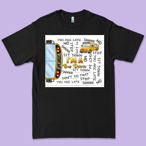 I'm A Bus Driver School Bus Premium Tee Designed By Tumblerdesignbyshophia