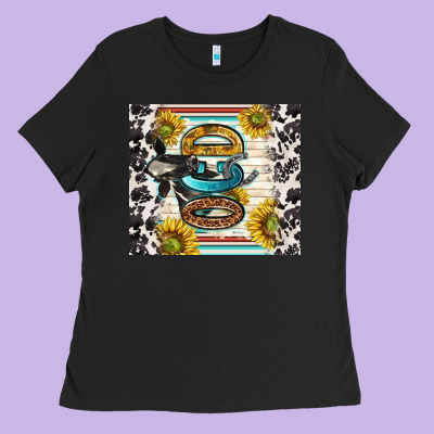 Ocd With Cow Ladies Tee Designed By Tumblerdesignbyshophia