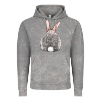 Cloud Rock Easter bunny back view Vintage Hoodie - OliviaCreatesArt