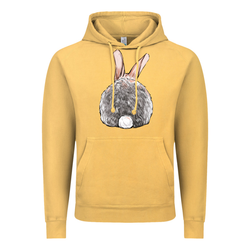 Easter Bunny Back View Vintage Hoodie by OliviaCreatesArt | Teevron