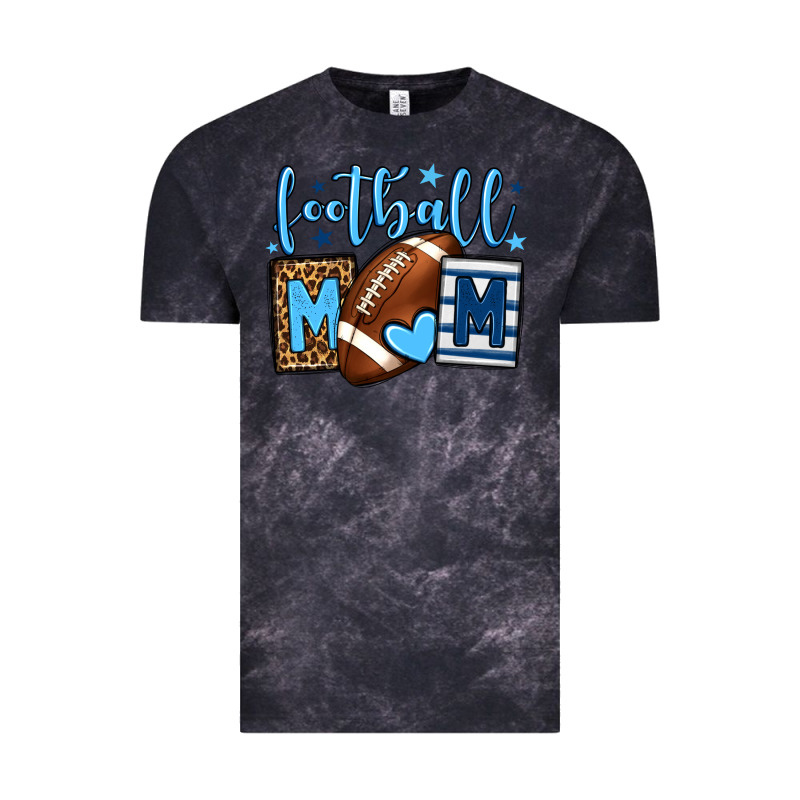 Football Mom Blue Team Color  Mother's Day Vintage Tee by HowdyJamesFarm | Teevron