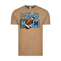 Vintage Coffee Football mom blue team color  mother's day Vintage Tee - HowdyJamesFarm