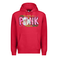 Cardinal dreaming of a pink christmas Premium Hoodie - CowhideDigitalArt