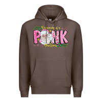 Coffee dreaming of a pink christmas Premium Hoodie - CowhideDigitalArt
