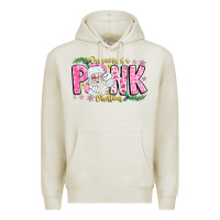 Oatmeal Heather dreaming of a pink christmas Premium Hoodie - CowhideDigitalArt