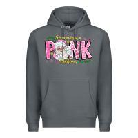 Rock dreaming of a pink christmas Premium Hoodie - CowhideDigitalArt