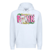 White dreaming of a pink christmas Premium Hoodie - CowhideDigitalArt