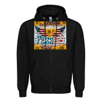 Black freedom 4th of july Zipper Hoodie - BarkalooDesign