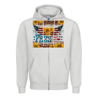 Dove Grey freedom 4th of july Zipper Hoodie - BarkalooDesign