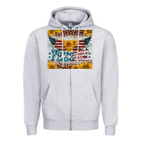Heather Grey freedom 4th of july Zipper Hoodie - BarkalooDesign
