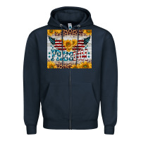 Navy freedom 4th of july Zipper Hoodie - BarkalooDesign