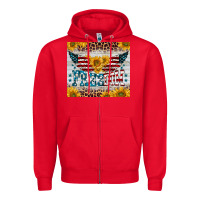 Red freedom 4th of july Zipper Hoodie - BarkalooDesign