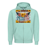Seafoam freedom 4th of july Zipper Hoodie - BarkalooDesign