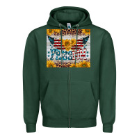 Sports Green freedom 4th of july Zipper Hoodie - BarkalooDesign