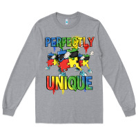Heather Grey Perfectly unique Autism Awareness Day Long Sleeve Tee - FaDigitalArtStudio