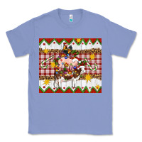 Colony Blue Stacked Christmas Farm Classic Tee - Artiststas