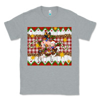 Heather Grey Stacked Christmas Farm Classic Tee - Artiststas