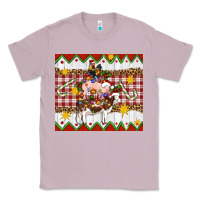 Lilac Stacked Christmas Farm Classic Tee - Artiststas