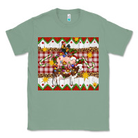 Sage Stacked Christmas Farm Classic Tee - Artiststas