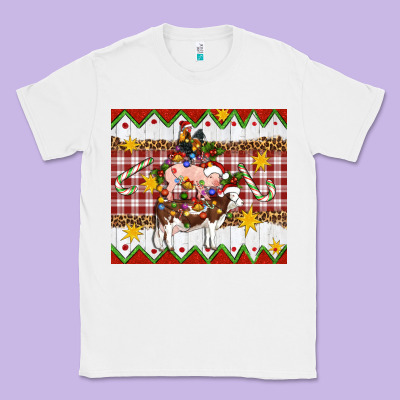 Stacked Christmas Farm Classic Tee Designed By Artiststas