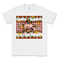 White Stacked Christmas Farm Classic Tee - Artiststas