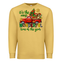 Antique Gold its the most wonderful time of the year Premium Sweatshirt - AdoDesignShop