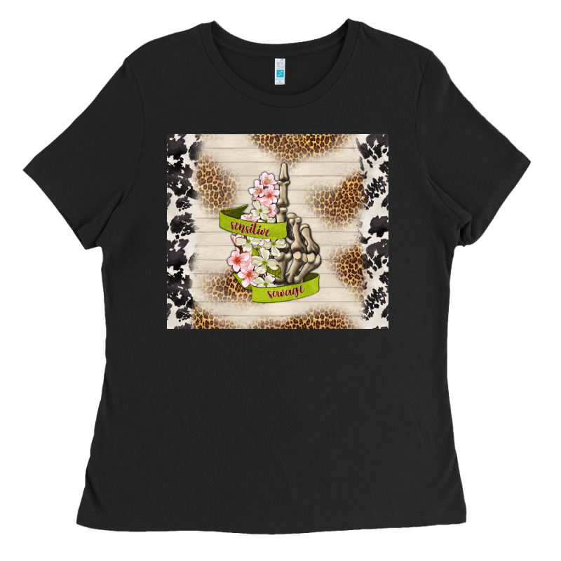 Sensitive Savage Ladies Tee by TumblerDesignByShophia | Teevron