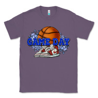 Lavender game day basketball Classic Tee - HowdyJamesFarm