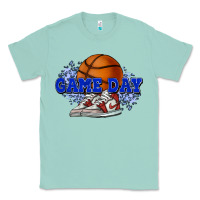 Seafoam game day basketball Classic Tee - HowdyJamesFarm