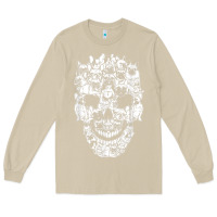 Mushroom Matching Family French Bulldog Dog Skull Costume Halloween Long Sleeve Tee - maiPhamDesign