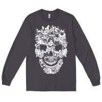 Smoke Matching Family French Bulldog Dog Skull Costume Halloween Long Sleeve Tee - maiPhamDesign