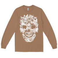 Toasted Coconut Matching Family French Bulldog Dog Skull Costume Halloween Long Sleeve Tee - maiPhamDesign