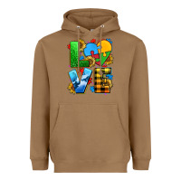 Toasted Coconut love with heart sunflower Heavyweight Hoodie - AdoDesignShop