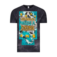 Cloud Black Mama needs a drink slim can cooler mother's day Vintage Tee - HowdyJamesFarm