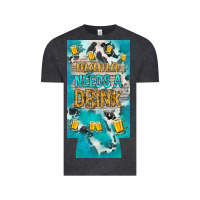 Vintage Black Mama needs a drink slim can cooler mother's day Vintage Tee - HowdyJamesFarm