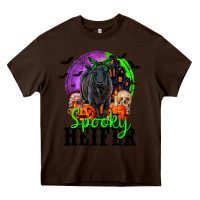 Chocolate Brown spooky heifer black angus Heavy Core Tee - RanaPortraitStore