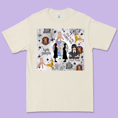 Gothic Girl And Colorful Girl Premium Tee Designed By Tumblerdesignbyshophia