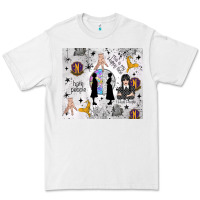 White gothic girl and colorful girl Premium Tee - TumblerDesignByShophia