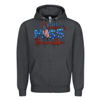 Smoke little miss firecracker 4th of july Zipper Hoodie - BarkalooDesign