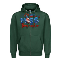 Sports Green little miss firecracker 4th of july Zipper Hoodie - BarkalooDesign