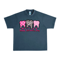 Midnight Navy happy valentines day dentist Urban Heavy Tee - OliviaCreatesArt