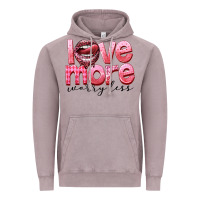 Vintage Zinc Love more worry less Vintage Hoodie - FaDigitalArtStudio