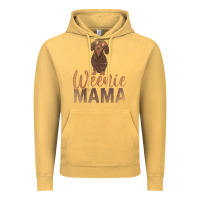 Vintage Mustard Dog Lover Women Gift Weenie Mama Pet Mom Wiener Dachshund Vintage Hoodie - maiPhamDesign